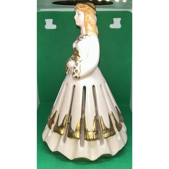 Retired Vintage Lillian Vernon Christmas Napkin Holder Angel Lady Figurine - Picture 4 of 10